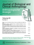 Bild: Anthropologischer Anzeiger - E. Schweizerbart'sche Verlagsbuchhandlung