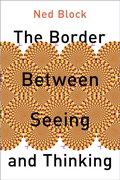 Cover: The Border Between Seeing and Thinking - OUP eBook