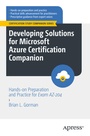 Cover: Developing Solutions for Microsoft Azure Certification Companion - APress