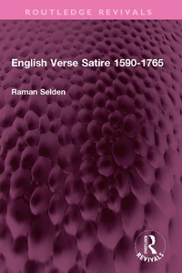 Abbildung von: English Verse Satire 1590-1765 - Routledge