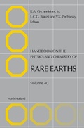 Cover: Handbook on the Physics and Chemistry of Rare Earths: Volume 40 - North-Holland