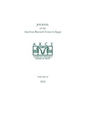 Cover: Journal of the American Research Center in Egypt, volume 59 - Lockwood Press