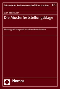 Abbildung von: Die Musterfeststellungsklage - Nomos
