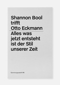 Cover: Shannon Bool trifft Otto Eckmann - GRASS PUBLISHERS