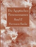 Cover: Die AEgyptischen Personennamen, Band II - Wipf & Stock Publishers