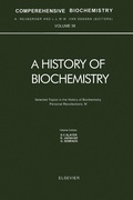 Cover: Selected Topics in the History of Biochemistry. Personal Recollections. IV - Elsevier