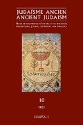 Cover: Judaisme Ancien - Ancient Judaism, 10, 2022 - Brepols N.V.