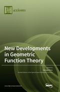 Cover: New Developments in Geometric Function Theory - MDPI AG