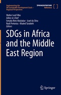Cover: SDGs in Africa and the Middle East Region - Springer