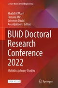 Cover: BUiD Doctoral Research Conference 2022 - Springer