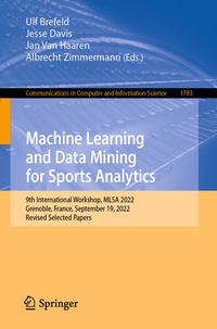 Enlarge image Cover: Machine Learning and Data Mining for Sports Analytics - Springer