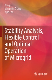 Enlarge image Cover: Stability Analysis, Flexible Control and Optimal Operation of Microgrid - Springer