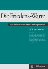 Abbildung von: Die Friedens-Warte - Berliner Wissenschafts-Verlag