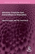Cover: Advisory Councils and Committees in Education - Routledge
