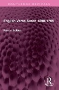 Cover: English Verse Satire 1590-1765 - Routledge