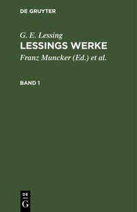 Enlarge image Cover: Lessings Werke. Band 1 - De Gruyter