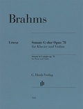 Cover: Johannes Brahms - Violinsonate G-dur op. 78 - Henle, G&uuml;nter