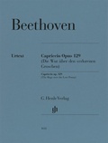 Cover: Ludwig van Beethoven - Alla Ingharese quasi un Capriccio G-dur op. 129 (Die Wut &uuml;ber den verlorenen Groschen) - Henle, G&uuml;nter