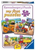 Cover: Kinderpuzzle 2, 4, 6, 8 Teile - Tiere auf der Baustelle - Ravensburger