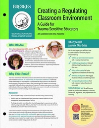 Enlarge image Cover: Creating a Regulating Classroom Environment - Brookes Publishing Co
