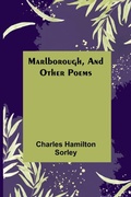 Cover: Marlborough, and Other Poems - ALPHA EDITION