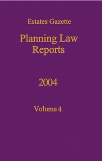 Enlarge image Cover: PLR 2004 - Estates Gazette Ltd