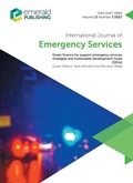 Cover: Green finance for support emergency services strategies and Sustainable Development Goals (SDGs) - Emerald Publishing Limited
