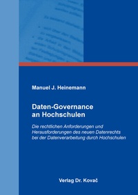 Abbildung von: Daten-Governance an Hochschulen - Kovac, Dr. Verlag