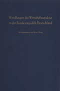 Cover: Wandlungen der Wirtschaftsstruktur in der Bundesrepublik Deutschland. - Duncker & Humblot