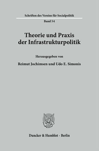 Abbildung von: Theorie und Praxis der Infrastrukturpolitik. - Duncker & Humblot