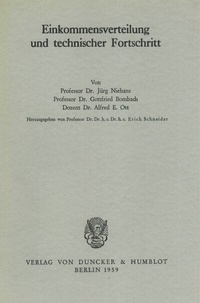 Abbildung von: Einkommensverteilung und technischer Fortschritt. - Duncker & Humblot