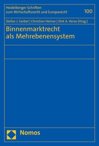 Abbildung von: Binnenmarktrecht als Mehrebenensystem - Nomos