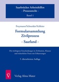 Cover: Formularsammlung Zivilprozess - Saarland - 5. Auflage - Alma Mater
