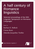 Cover: A half century of Romance linguistics - Language Science Press
