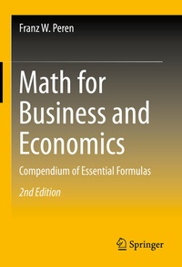 Enlarge image Cover: Math for Business and Economics - Springer