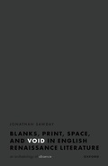 Cover: Blanks, Print, Space, and Void in English Renaissance Literature - Oxford University Press