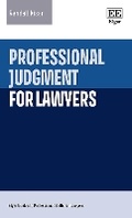 Bild: Professional Judgment for Lawyers - Edward Elgar Publishing