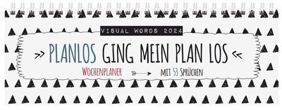Abbildung von: Tischquerkalender Visual Words 2024 - Korsch Verlag