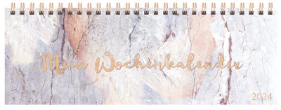 Abbildung von: Tischquerkalender Marble 2024 - Korsch Verlag