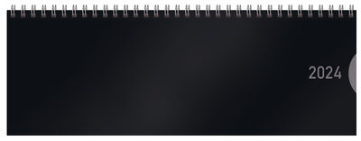 Abbildung von: Tischquerkalender Classic Colourlux schwarz 2024 - Korsch Verlag
