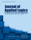 Cover: Journal of Applied Logics. The IfCoLog Journal of Logics and their Applications. Volume 10, number 1, January 2023 - College Publications