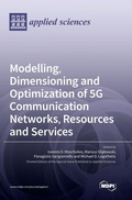 Cover: Modelling, Dimensioning and Optimization of 5G Communication Networks, Resources and Services - MDPI AG