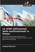 Cover: Le sfide istituzionali delle multinazionali in Kenya - Edizioni Sapienza