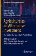 Cover: Agriculture as an Alternative Investment - Springer