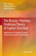 Cover: The Brusov-Filatova-Orekhova Theory of Capital Structure - Springer