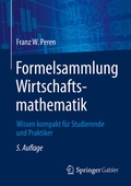 Cover: Formelsammlung Wirtschaftsmathematik - Springer Gabler