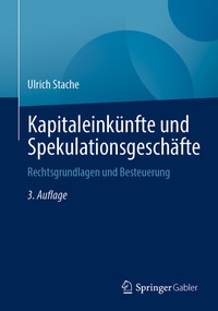 Abbildung von: Kapitaleinkünfte und Spekulationsgeschäfte - Springer Gabler