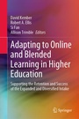 Cover: Adapting to Online and Blended Learning in Higher Education - Springer