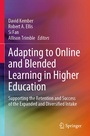 Cover: Adapting to Online and Blended Learning in Higher Education - Springer