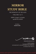 Cover: HARDBACK 13th Edition AUGUST 2025 MIRROR STUDY BIBLE 500p VOLUME 3 OF 3 John's Writings; Gospel; 1st Epistle & Apocalypse - Mirrorword.net